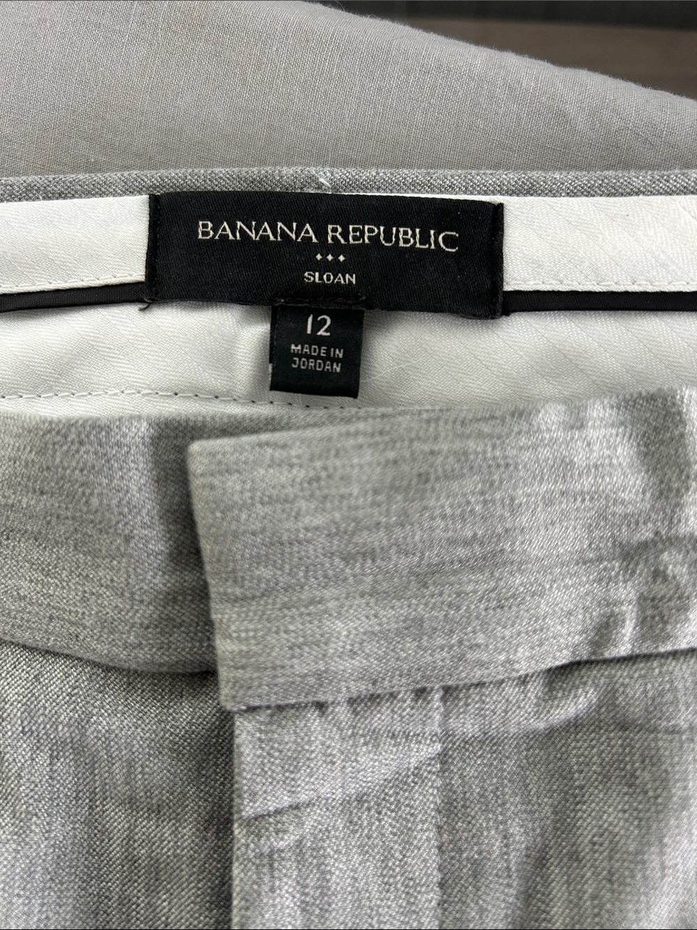 Banana Republic Sloan Light Heather Gray Trousers